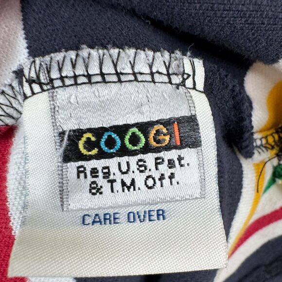 COOGI Men’s Sz XXL 100% Cotton Striped Rugby Polo Shirt Multicolor Y2K Casual - Picture 8 of 9